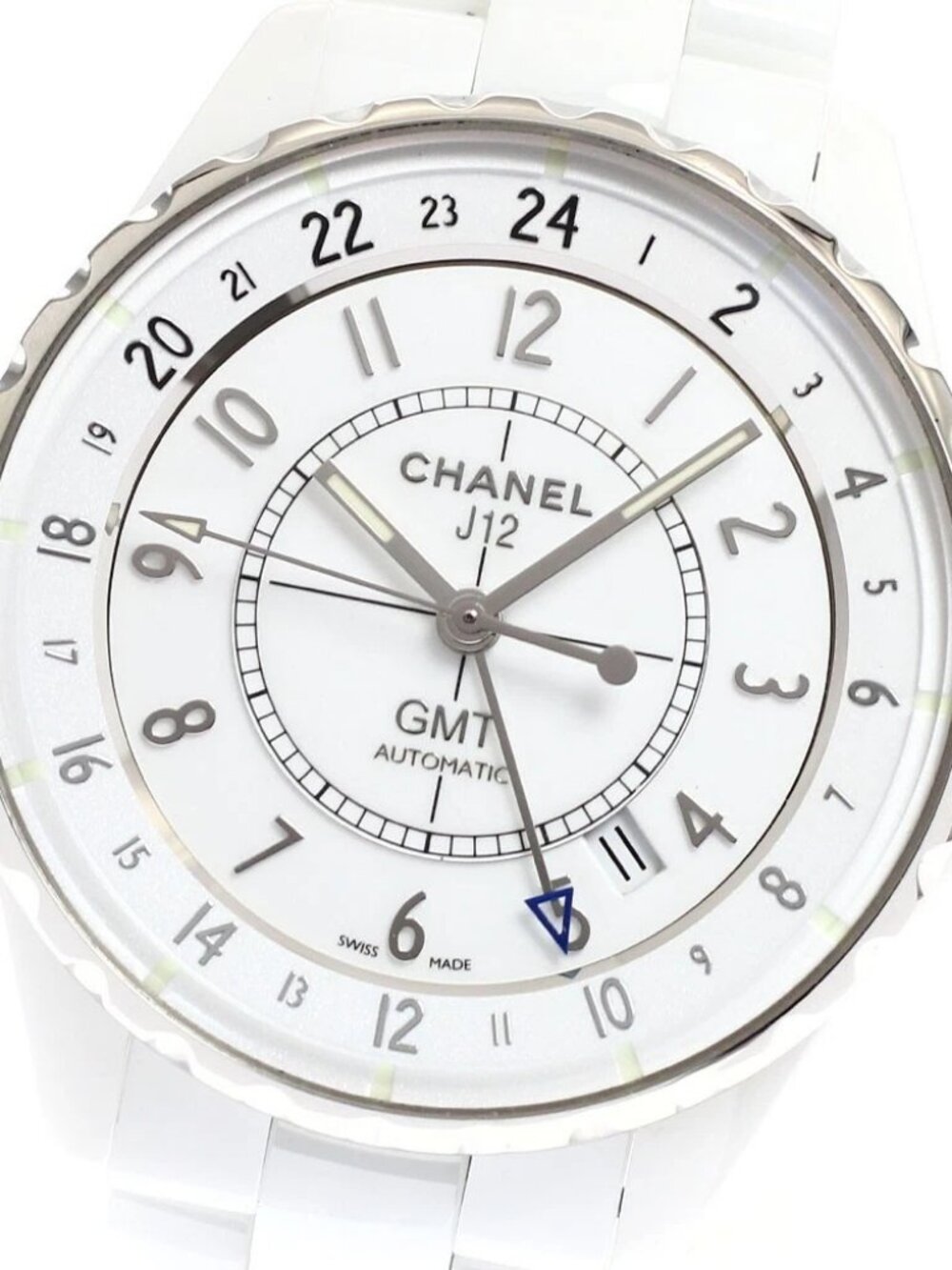CHANEL J12 38MM H3103 GMT White Dial Automatic Men's Watch - Picture 1 of 7